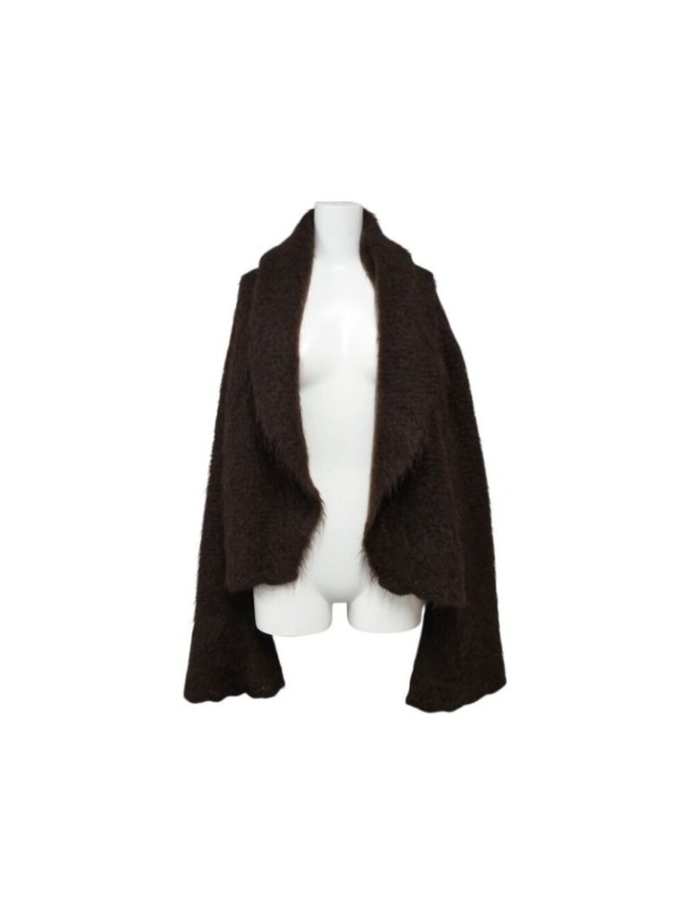 Hermes Martin Margiela Era Fur Jacket Brown Mohair Nylon